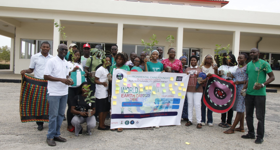 World Earth Day 2023: AUN Sustainability Unit Collaborates With NGOs to Plant Trees on Campus